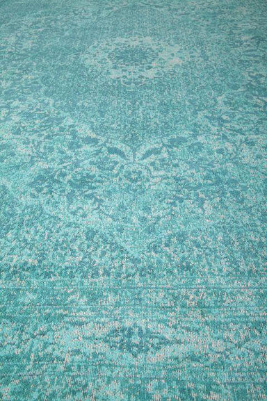 blauw groen vloerkleed sabari detailveld
