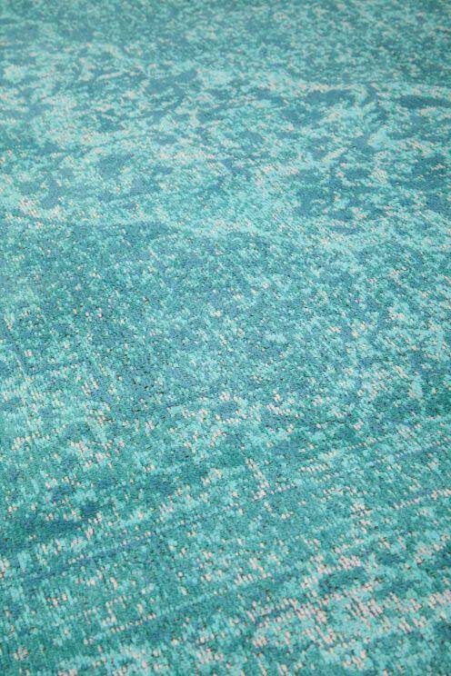 blauw groen vloerkleed sabari hoek