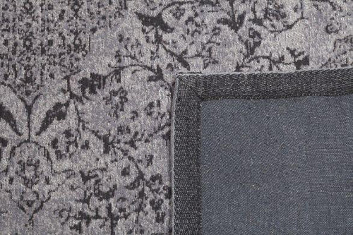 grijs vloerkleed vintage sabari achterkant