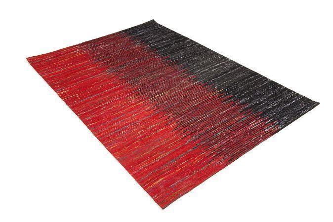 rood zwart vloerkleed falmouth diagonaal