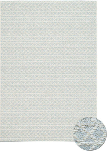 scandinavisch vloerkleed lichtblauw wit crassa3674 bovenkant
