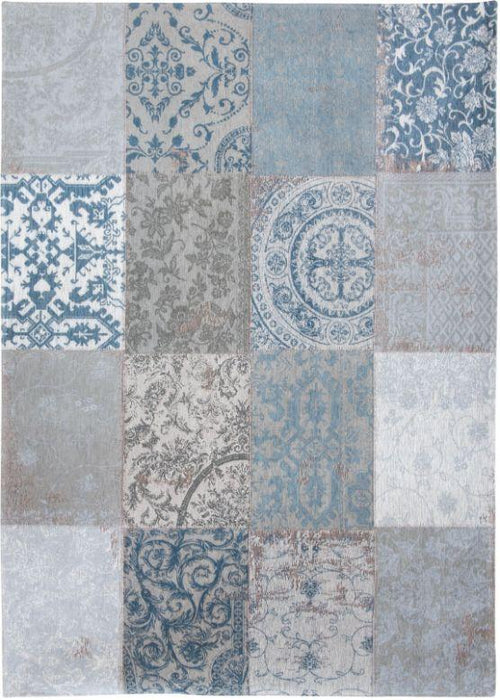 vintage vloerkleed patchwork blauw louis de poortere 8981 3