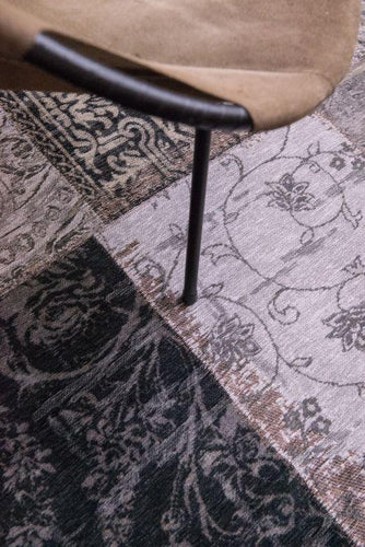 vintage vloerkleed patchwork grijs louis de poortere 8101 3