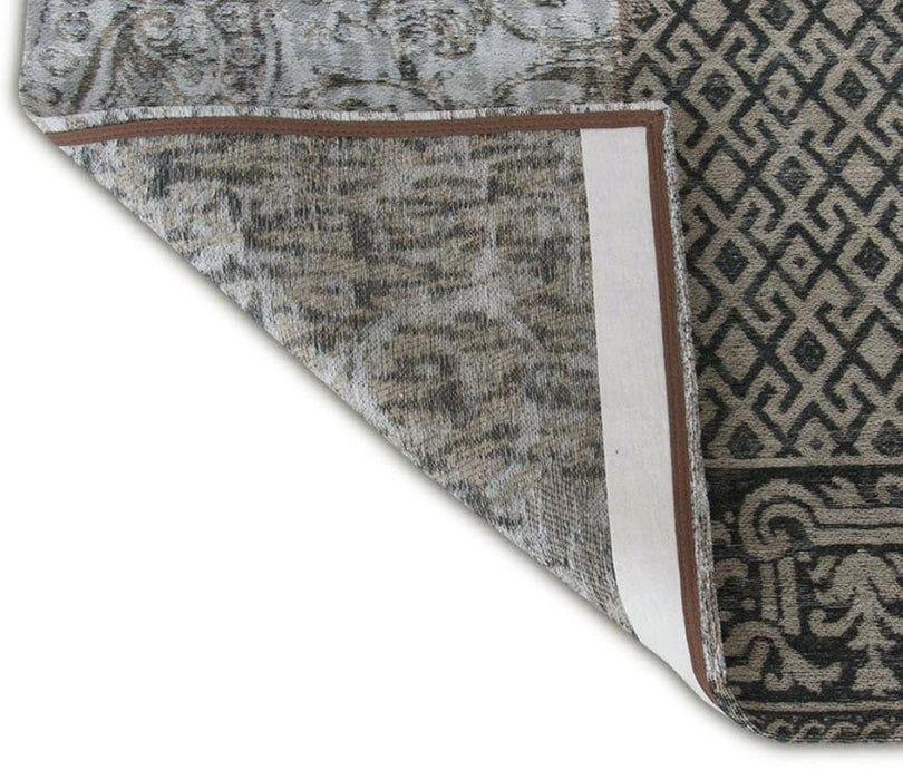 vintage vloerkleed patchwork grijs louis de poortere 8101 5