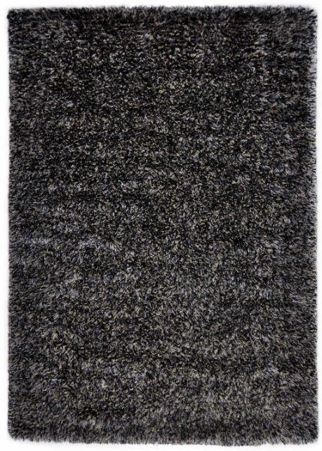 zwart grijs vloerkleed hoogpolig islington bovenkant 1