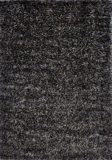 zwart grijs vloerkleed hoogpolig islington bovenkant