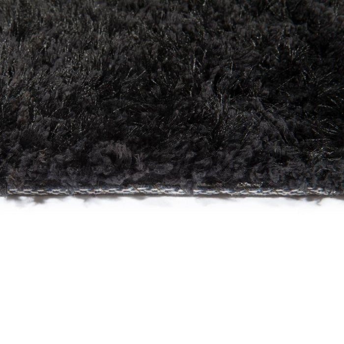 zwart vloerkleed baileys 4224 zijkant detail